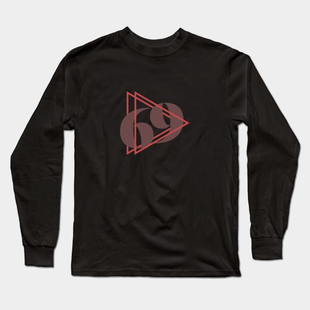 Triangle sixty nine Long Sleeve T-Shirt by Saemutta